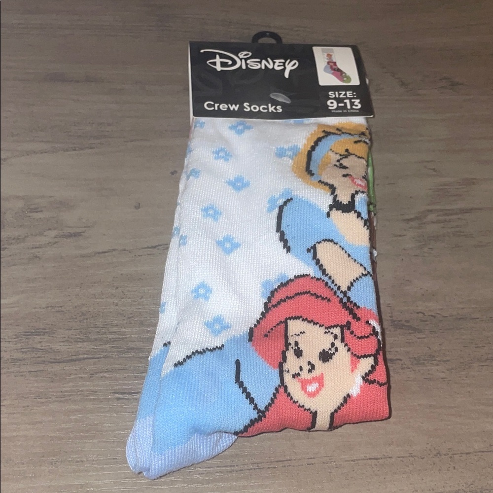 Disney Princess Socks | Ariel, Cinderella, Tiana | Cute Crew Socks Gift